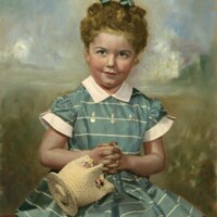 BS1793-Girl with Basket, Photo like a Painting, ca1950, 2017-15_039.jpg