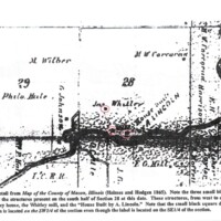 Detail Map of Macon County, Illinois1865