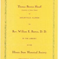 Statement of Thomas Benton Shoaff