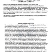 History of Macon County