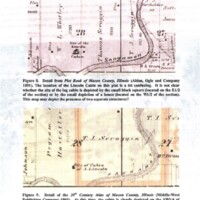 Two Maps Suggesting Locations of Lincoln Cabin