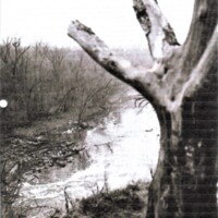 Whitley Mill and Dam ruins on the Sangamon River